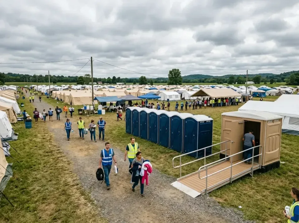 disaster-relief-camp-restrooms-010 — frequently asked questions, Dumpster & Portable Bathrooms Rental in Countryside, VA